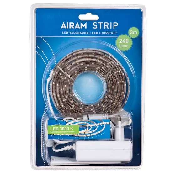 AiramLed-nauha  Strip 3m 14,4W sisäkäyttöön