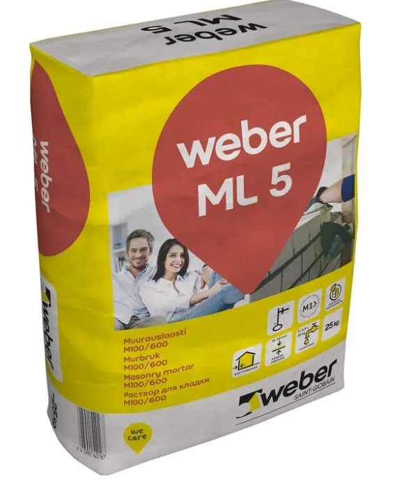 Weber muurauslaasti ML 5 M100/600 25 kg