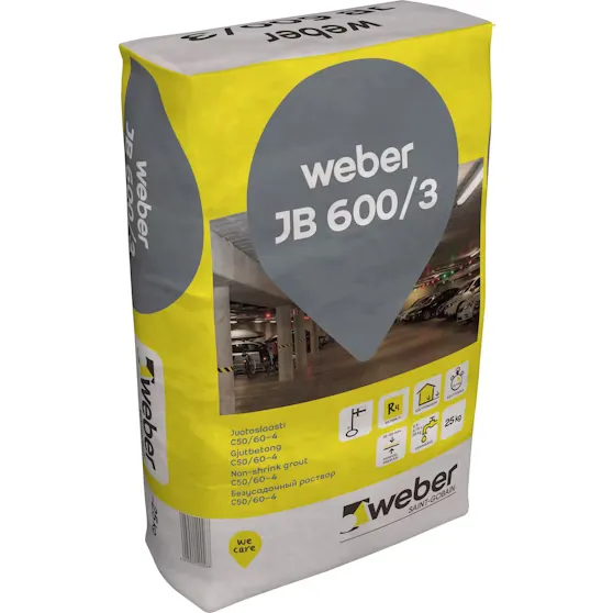 WEBER JB 600/3 JUOTOSLAASTI 25 KG