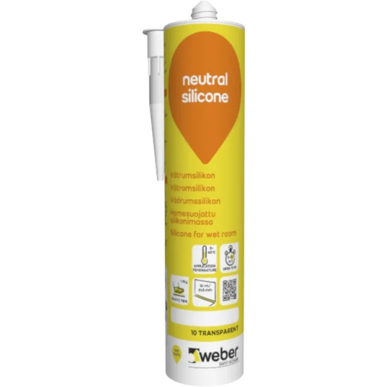 Weber neutral silicone 10 Transp. 310ml
