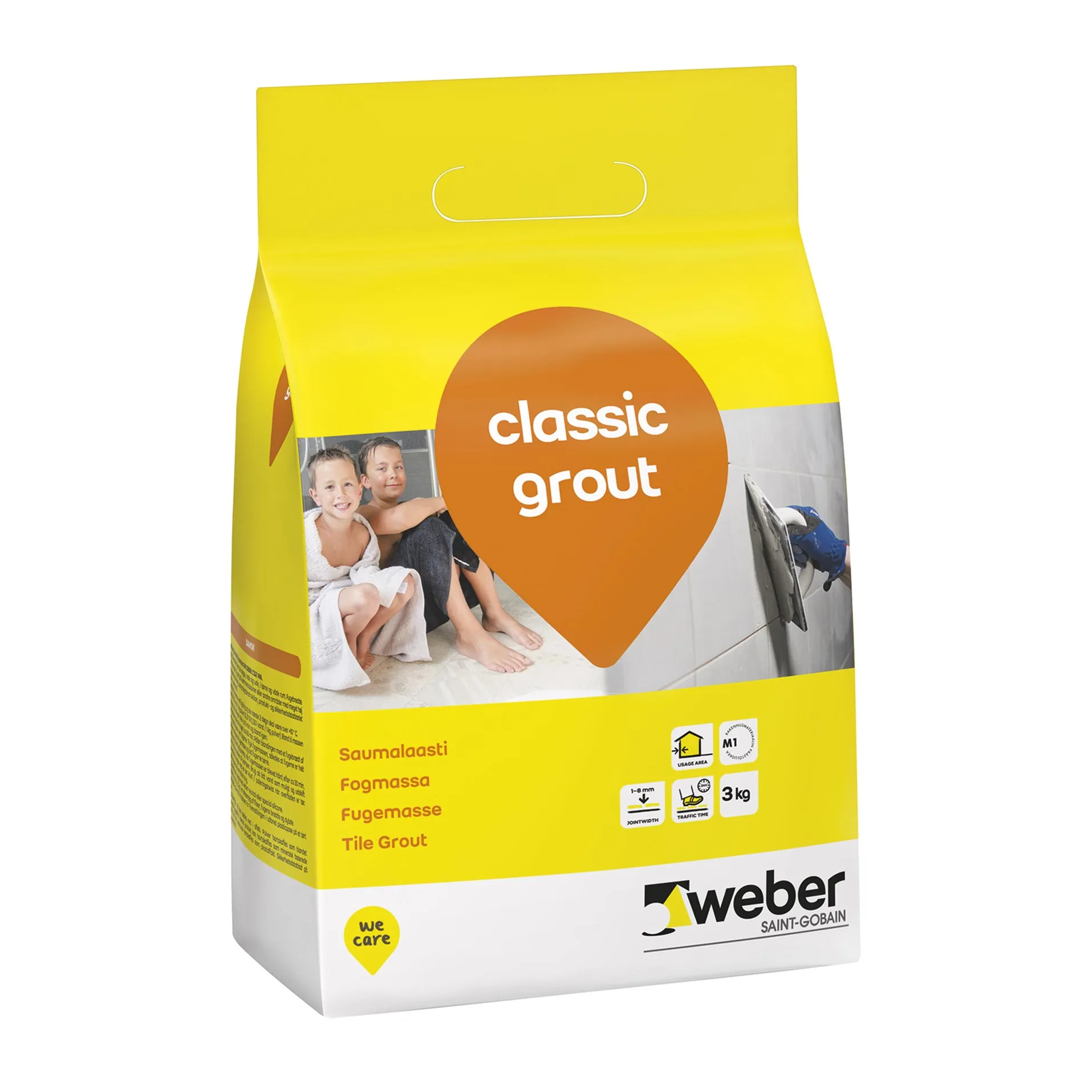 Weber classic grout 20 Graphite 3 kg