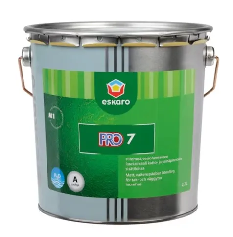 Pro 7 Seinämaali himmeä 2,7l A valkoinen