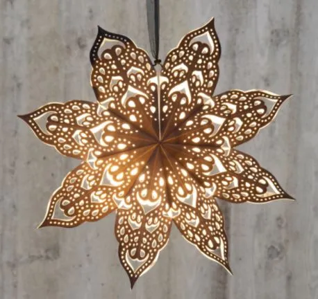 Valokoriste Lumihiutale 60cm Finnlumor Harmaa