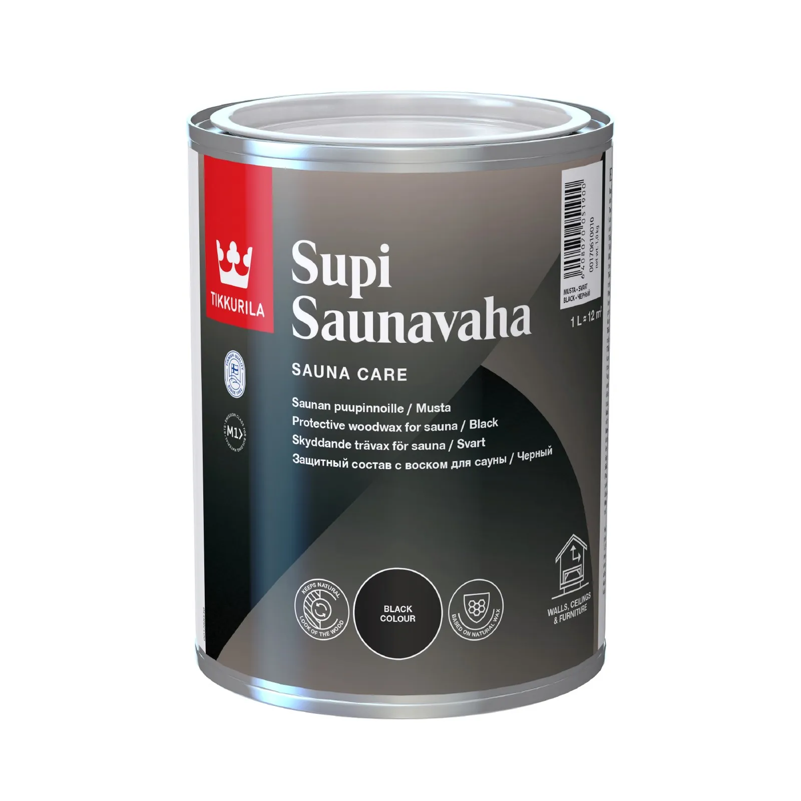 Supi Saunavaha Musta 1L