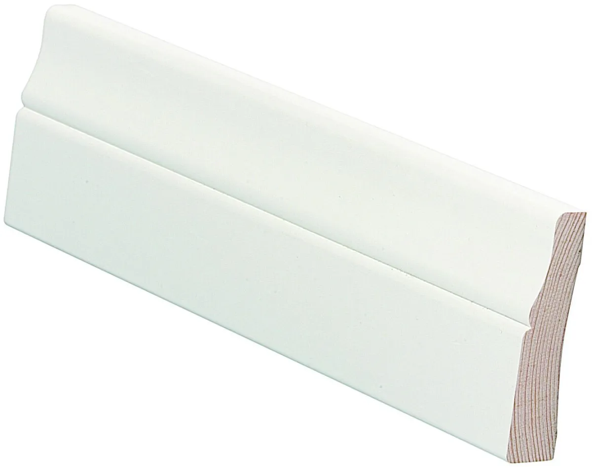 Peitelista 16x70x3600 koriste valkoinen