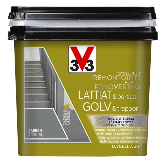 V33 Remontointimaali lattiat 750ml Garbon