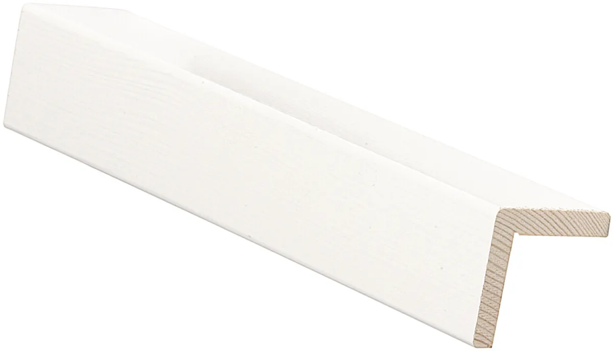 Reunalista 40x40/35x3600 valkoinen mänty