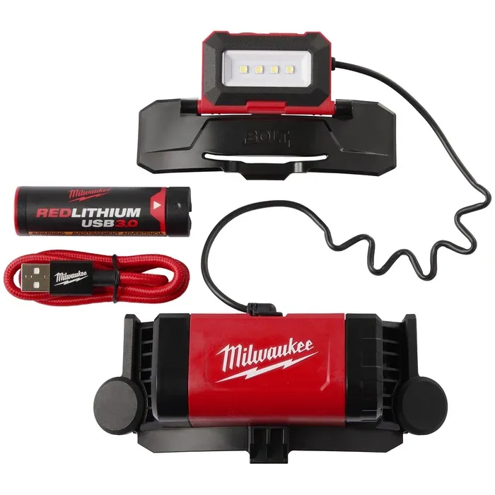 Milwaukee Otsalamppu USB-lataus L4 Bolt
