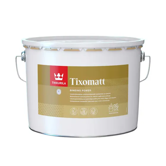 Tixomatt Sisäkattopohjamaali 10l valkoinen