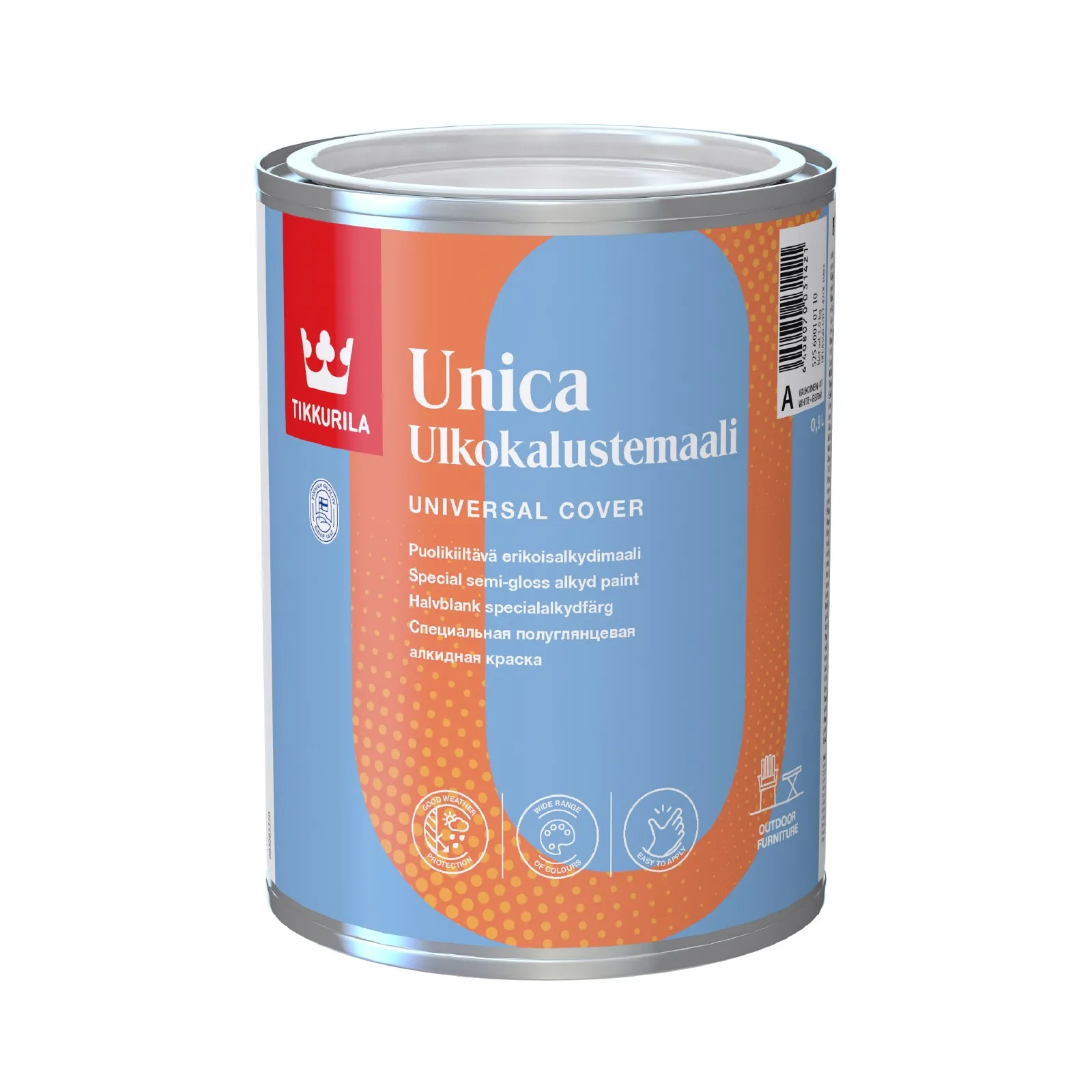 Unica Ulkokalustemaali C 0,9L