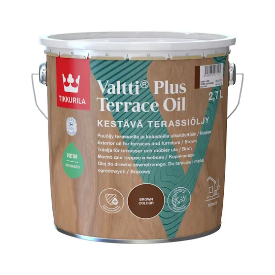 Valtti Plus Terassiöljy 2,7l ruskea