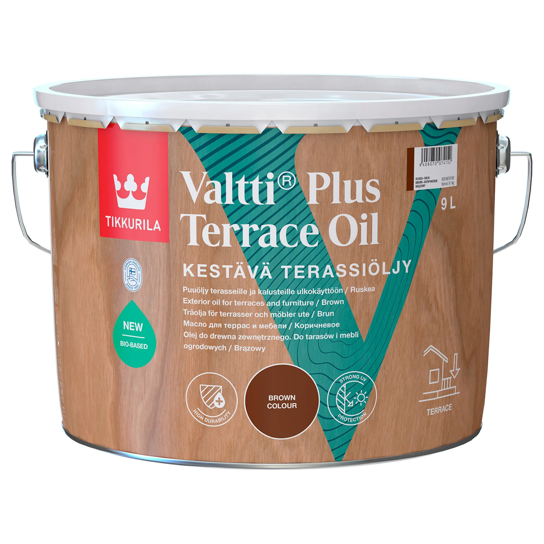 Valtti Plus Terassiöljy 9l ruskea