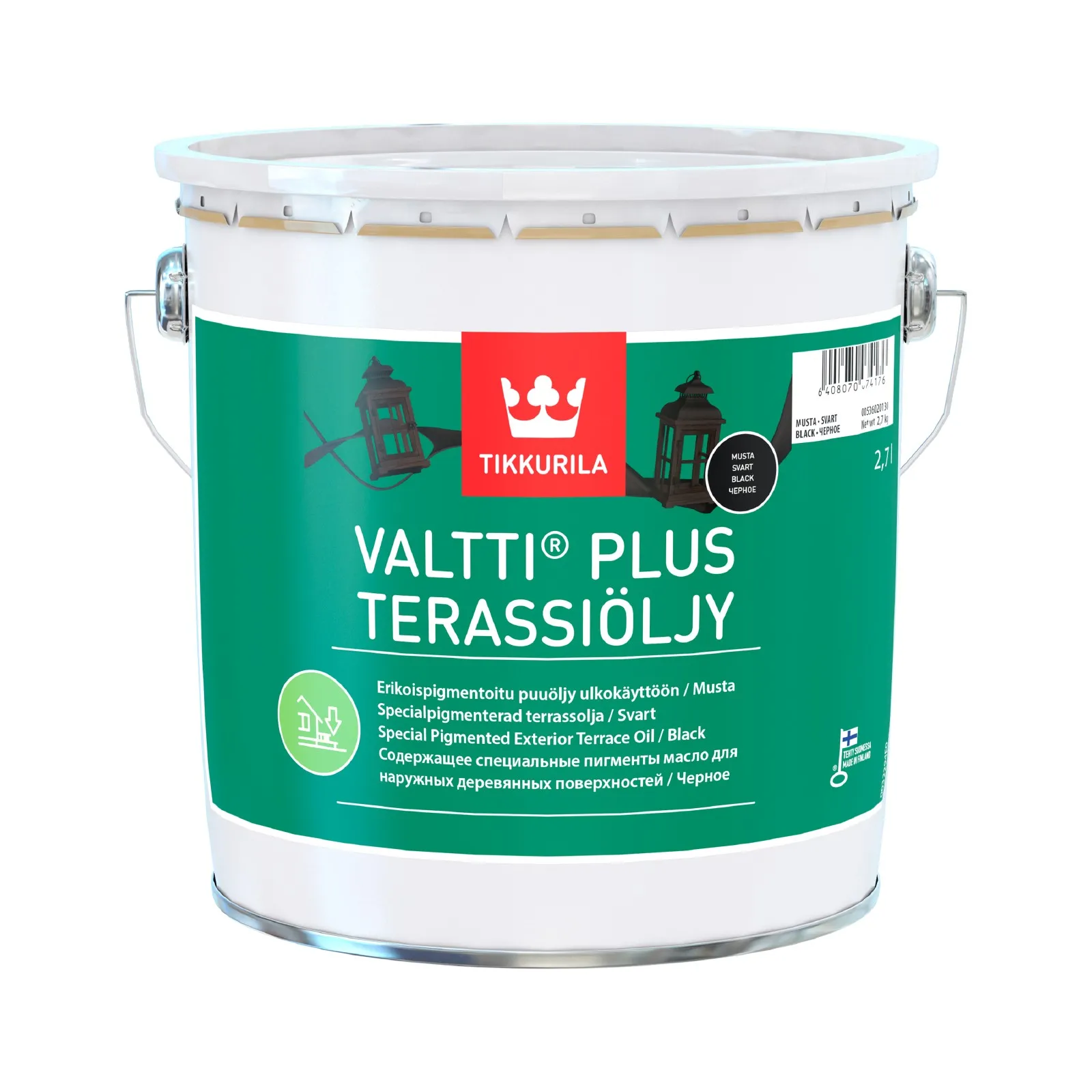 Valtti Plus Terassiöljy 2,7l musta