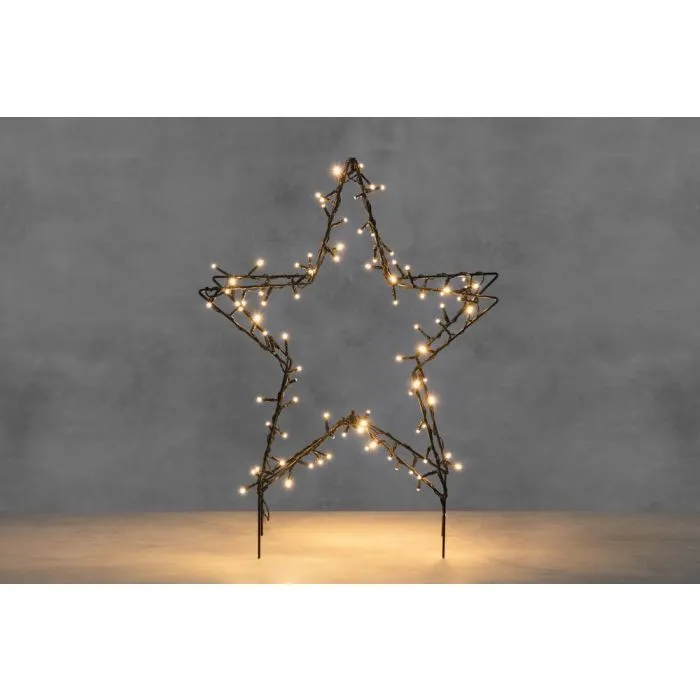 LED-valotähti 3D siluetti 63 cm Finnlumor 90l
