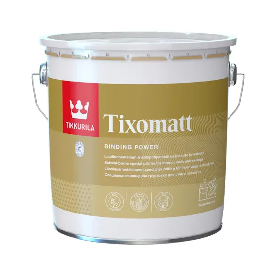 Tixomatt Sisäkattopohjamaali 3l valkoinen