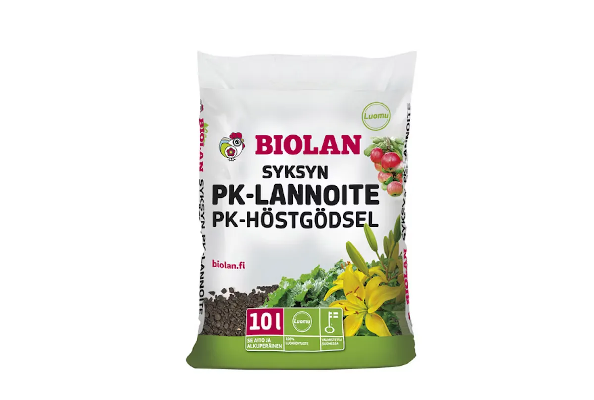 Biolan syksyn pk-lannoite 10l