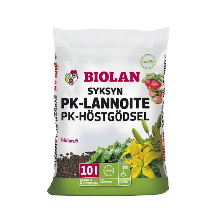 Biolan syksyn pk-lannoite 10l