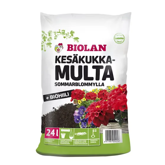Biolan kesäkukkamulta 24l