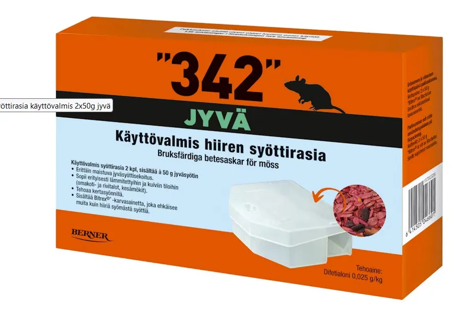 HIIRENMYRKKY SYÖTTIRASIA 2X50GR JYVÄ