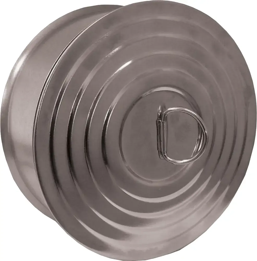 Nokiluukku 125mm pyöreä niklattu