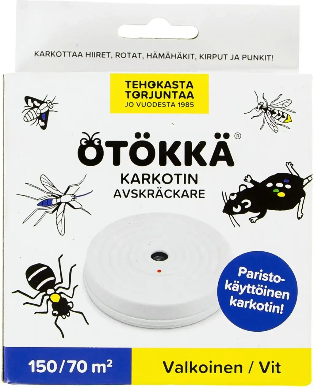 Hiiri- ja rottakarkotin Ötökkä paristolla