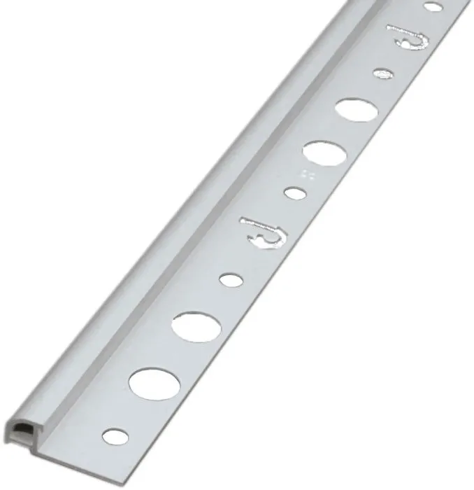 Laattalista 12mm 2,7m hopea matta pyöreä