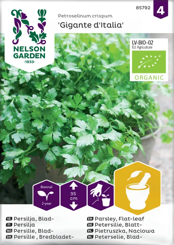 Persilja, Sileäleht. Giga.d'Italia, Org.