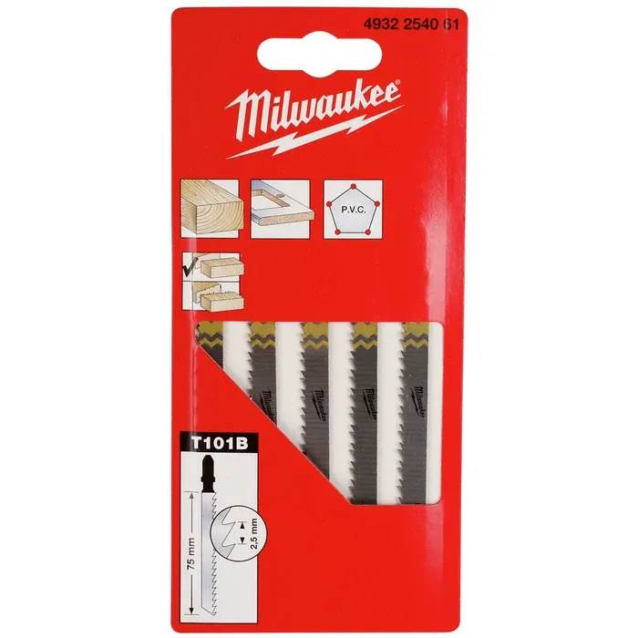 PISTOSAHANTERÄ 75MM HCS 10TPI T101B PUU 5KPL