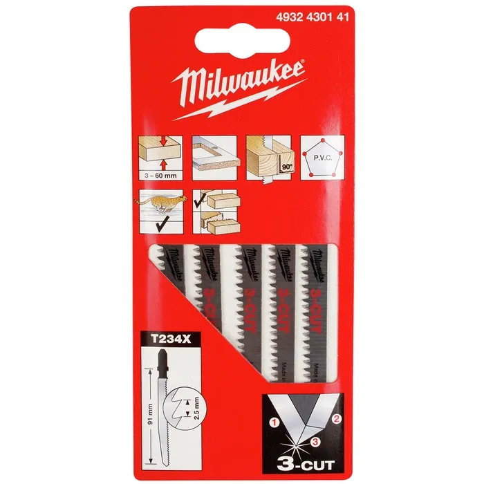 PISTOSAHANTERÄ 91MM HCS 10TPI T234X PUU 5KPL