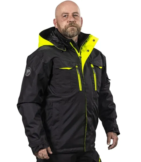 TALVITAKKI 2XL FOSTER MUSTA/FL.KELT