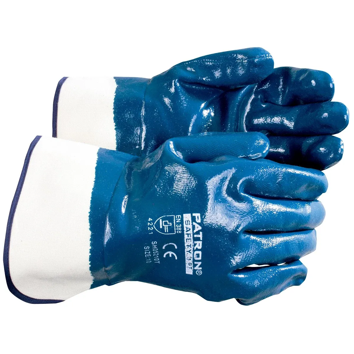 TYÖKÄSINEET 10 NITRIILI-PINNOIT. TURVAR.