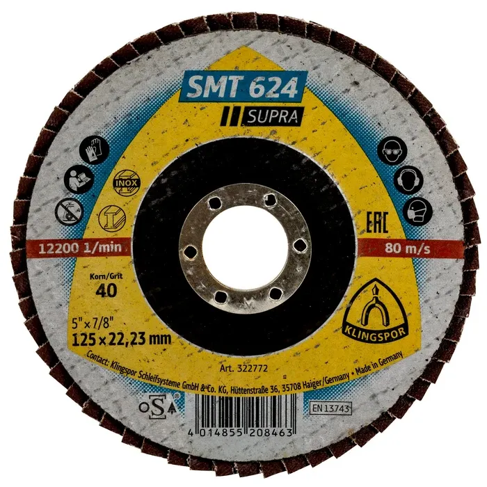 LAMELLILAIKKA 125MM G40 SMT624