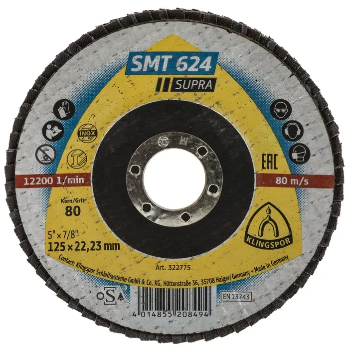 LAMELLILAIKKA 125MM G80 SMT624